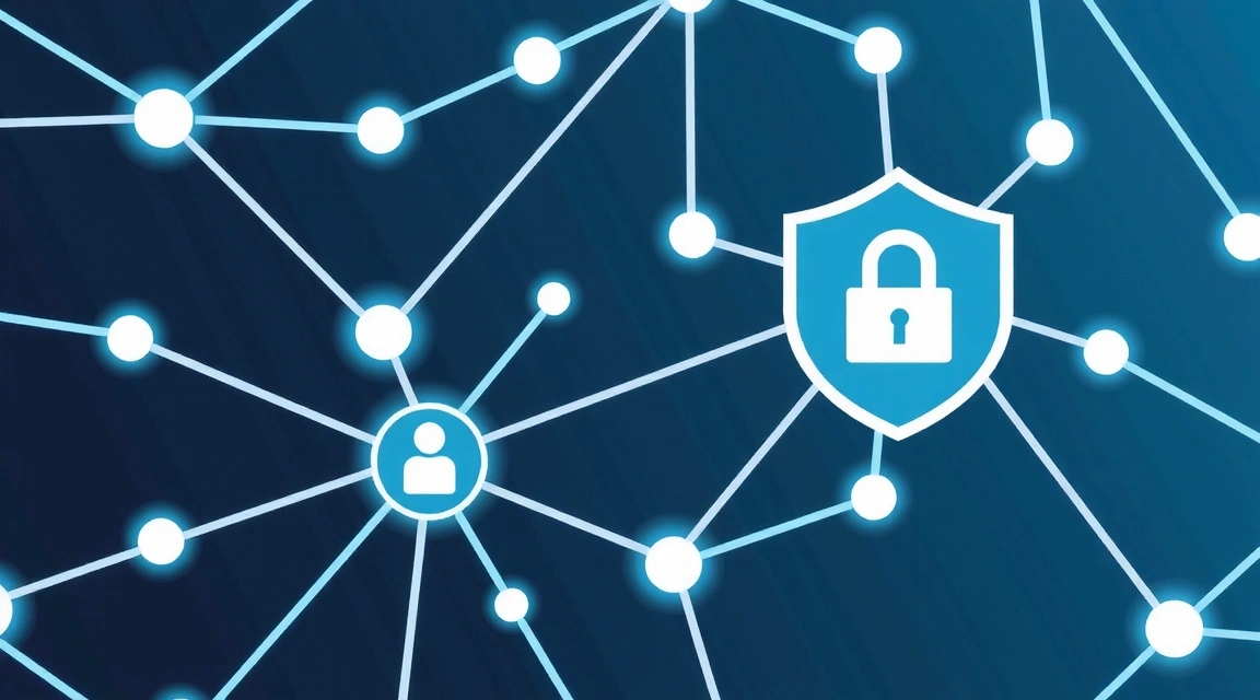 Digital illustration of interconnected network lines and data flow, symbolizing user conduct and online interactions